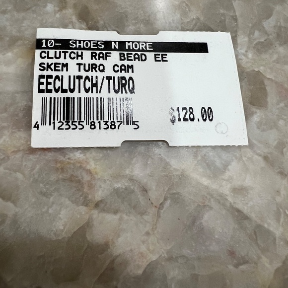 Beaded Evil Eye Raffia Crossbody Bag - Picture 7 of 7